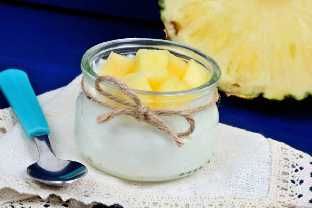 Pineapple and Greek yogurt sweet