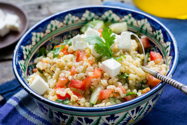 Greek bulgur salad